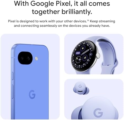 Google Pixel 10a - Smartphone Android desbloqueado - 7 años de caídas de píxeles, batería de más de 30 horas, entrenador de cámara, Gemini Live, diseño duradero, pantalla de llamada, detección de accidentes de coche, obsidiana, 128 GB (modelo 2026)
