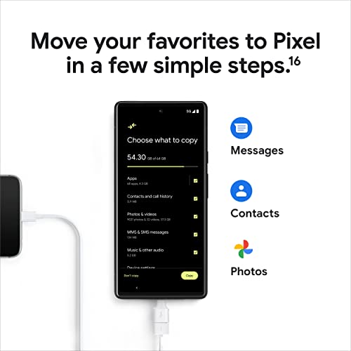 Google Pixel 6 5G, versión estadounidense, 128GB, Kinda Coral - Desbloqueado (renovado)