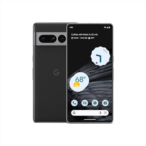 Google Pixel 7 Pro   5G Android Phone   Unlocked Smartphone with Telephoto/Wide Angle Lens  and 24 Hour Battery   128GB   Obsidian