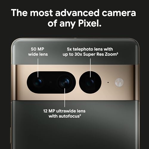 Google Pixel 7 Pro   5G Android Phone   Unlocked Smartphone with Telephoto/Wide Angle Lens  and 24 Hour Battery   128GB   Obsidian