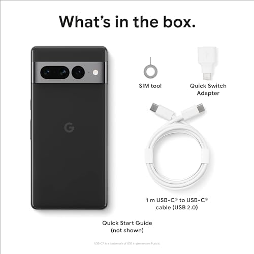 Google Pixel 7 Pro   5G Android Phone   Unlocked Smartphone with Telephoto/Wide Angle Lens  and 24 Hour Battery   128GB   Obsidian