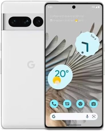 Google Pixel 7 Pro   5G Android Phone   Unlocked Smartphone with Telephoto   Wide Angle Lens  and 24 Hour Battery   128GB   Snow