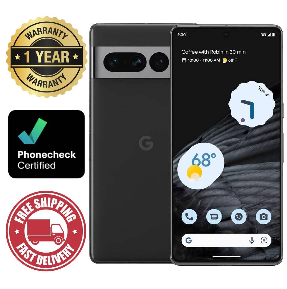 Google Pixel 7 Pro   128 GB   Obsidian  Unlocked  Smartphone   Very Good