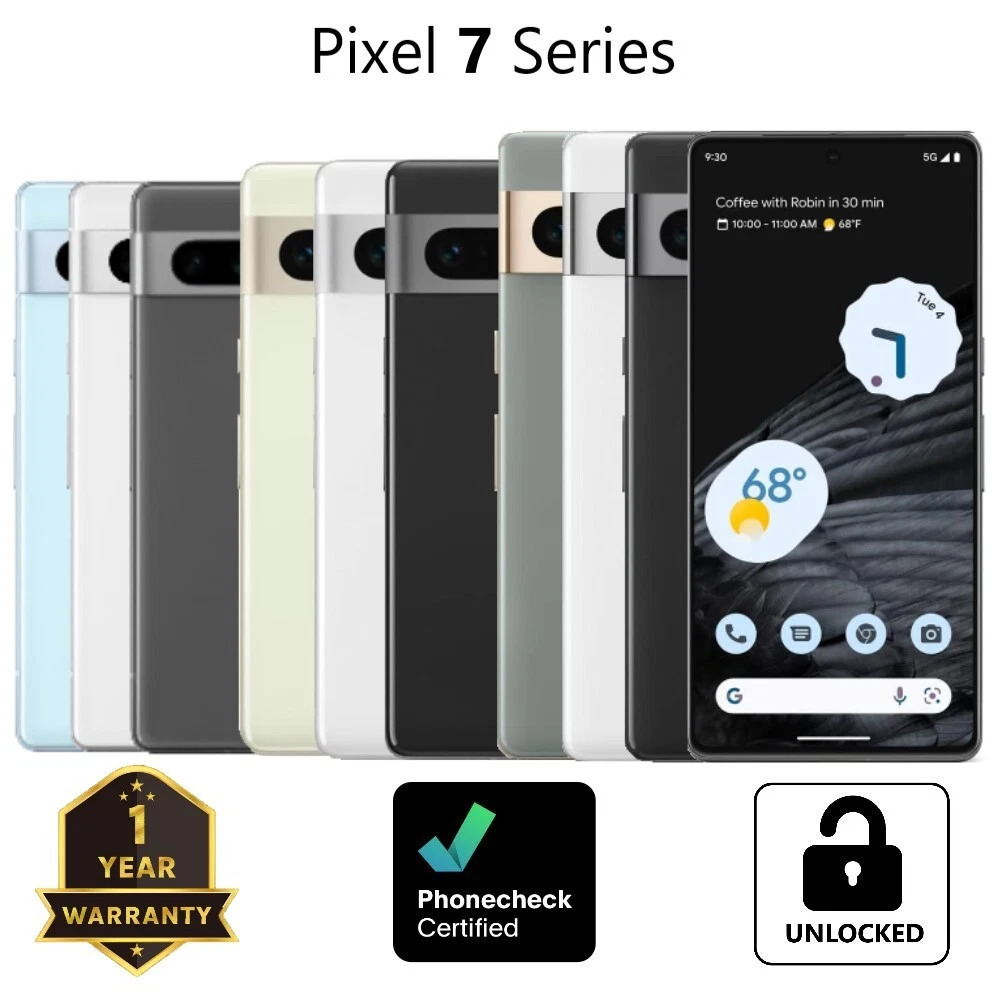 Google Pixel 7   7a   7 Pro 128GB 256GB 512GB   Unlocked   Smartphone Excellent