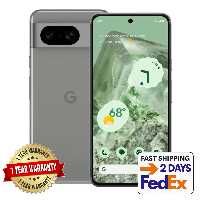 Google Pixel 8 128GB Hazel  Unlocked All Services   ORIGINAL BOX