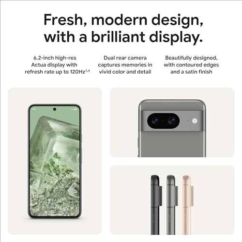 Google Pixel 8 5G US Version 128 GB Obsidian Unlocked Renewed