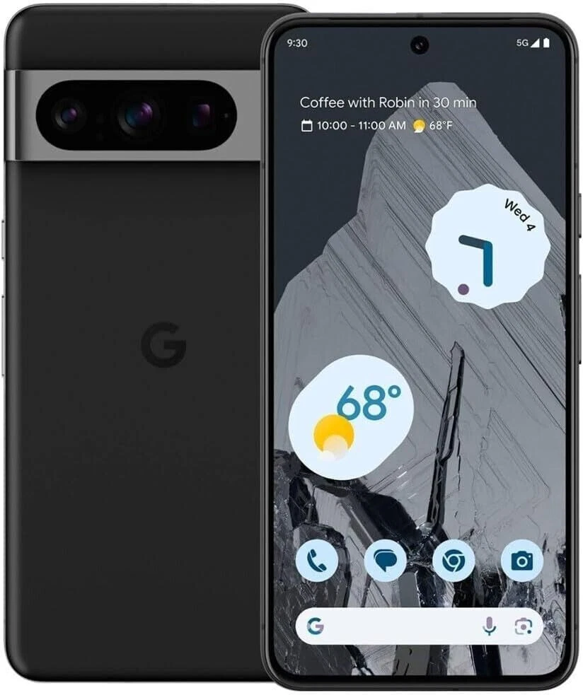Google Pixel 8 Pro 256GB Black Obsidian   Factory Unlocked   Very Good   More