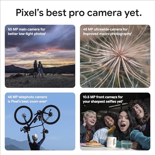 Google Pixel 8 Pro Fully Unlocked White 128 GB 6 7 in Screen Grade A Porcelain Renewed