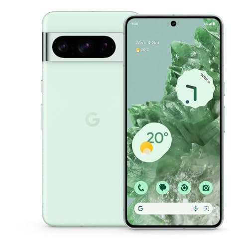 Google Pixel 8 Pro   Unlocked Android Smartphone with Telephoto Lens and Super Actua Display   24 Hour Battery   Mint   128 GB