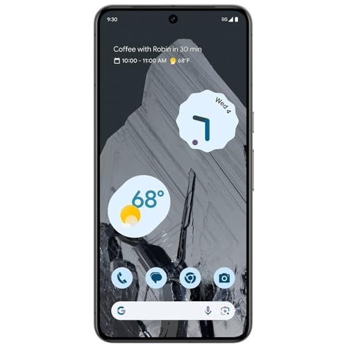 Google Pixel 8 Pro  128GB Fully Unlocked Black  Renewed 