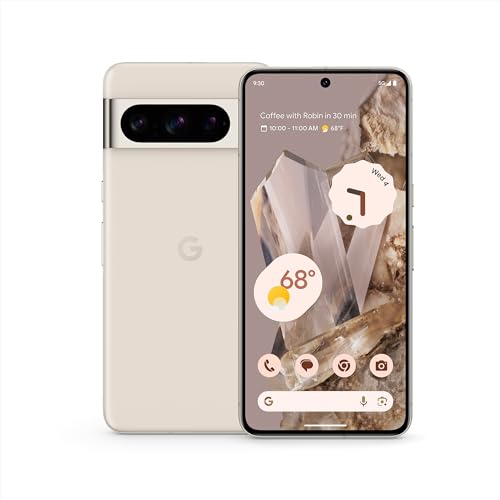 Google Pixel 8 Pro  Fully Unlocked   White  128 GB  6 7 in Screen   Grade A  Porcelain  Renewed
