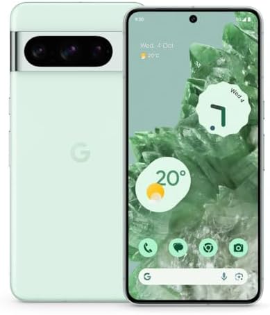 Google Pixel 8 Pro   Unlocked Android Smartphone with Telephoto Lens and Super Actua Display   24 Hour Battery   Mint   128 GB