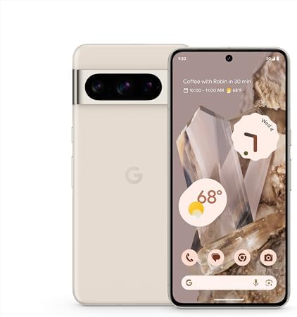 Google Pixel 8 Pro  128GB Fully Unlocked Black  Renewed 