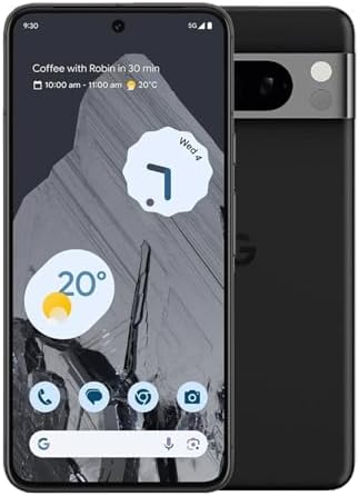 Google Pixel 8 Pro   Unlocked Android Smartphone with Telephoto Lens and Super Actua Display   24 Hour Battery   Obsidian   256 GB  Renewed 