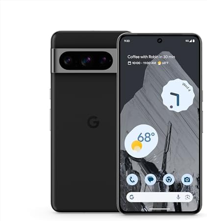 Google Pixel 8 Pro   Unlocked Android Smartphone with Telephoto Lens and Super Actua Display   24 Hour Battery   Bay   128 GB