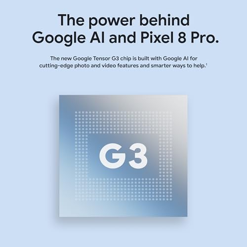 Google Pixel 8 Pro   Unlocked Android Smartphone with Telephoto Lens and Super Actua Display   24 Hour Battery   Bay   128 GB
