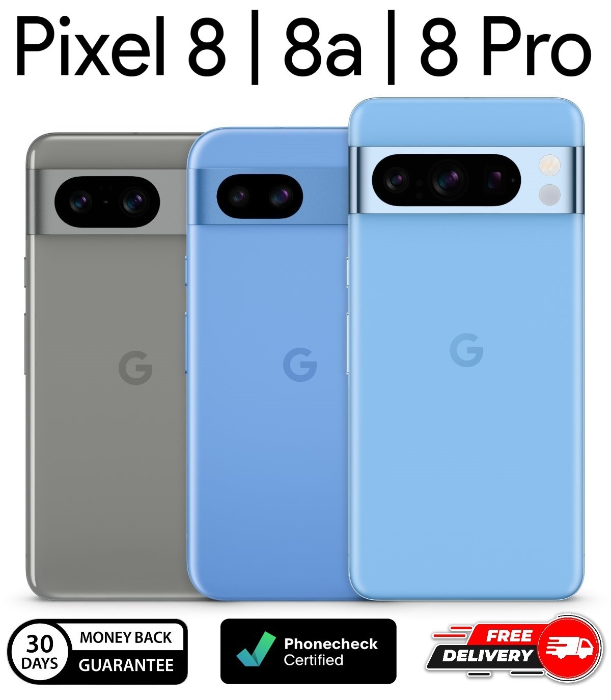 Google Pixel 8   8a   8 Pro   128GB   256GB    Unlocked Verizon AT&T T Mobile