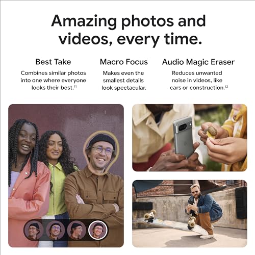 Google Pixel 8   Unlocked Android Smartphone with Advanced Pixel Camera  24 Hour Battery  and Powerful Security   Hazel   256 GB