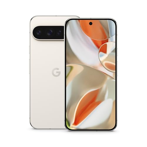 Google - Teléfono Pixel 9 Pro XL liberado con Android y Gemini, sistema de cámara trasera triple, batería de 24 horas y pantalla Super Actua de 6.8 pulgadas, color porcelana, 256 GB