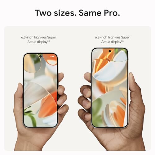 Google - Teléfono Pixel 9 Pro XL liberado con Android y Gemini, sistema de cámara trasera triple, batería de 24 horas y pantalla Super Actua de 6.8 pulgadas, color porcelana, 256 GB