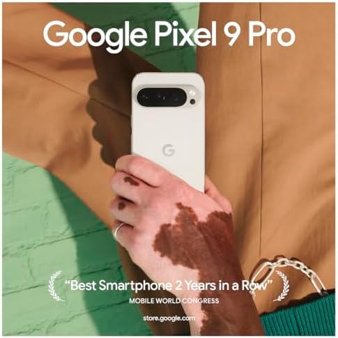 Google Pixel 9 Pro XL   Unlocked Android Smartphone with Gemini  Triple Rear Camera System  24 Hour Battery  and 6 8 Super Actua Display   Hazel   128 GB