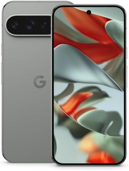 Google Pixel 9 Pro XL - Smartphone Android desbloqueado con Gemini, sistema de cámara trasera triple, batería de 24 horas y pantalla Super Actua de 6.8 pulgadas, color avellana, 128 GB (renovado)