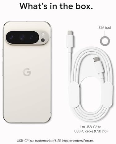 Google Pixel 9 Pro XL   Unlocked Android Smartphone with Gemini  Triple Rear Camera System  24 Hour Battery  and 6 8 Super Actua Display   Hazel   128 GB
