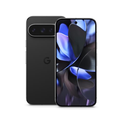 Google - Teléfono Pixel 9 Pro liberado con Android y Gemini, sistema de cámara trasera triple, batería de 24 horas y pantalla Super Actua de 6.3 pulgadas, color obsidiana, 128 GB