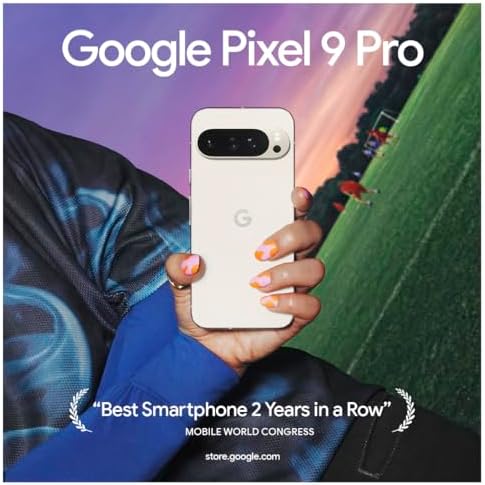 Google Pixel 9 Pro   Unlocked Android Smartphone with Gemini  Triple Rear Camera System  24 Hour Battery  and 6 3 Super Actua Display   Hazel   256 GB