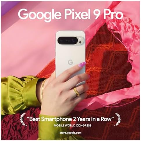 Google Pixel 9 Pro   Unlocked Android Smartphone with Gemini  Triple Rear Camera System  24 Hour Battery  and 6 3 Super Actua Display   Hazel   256 GB