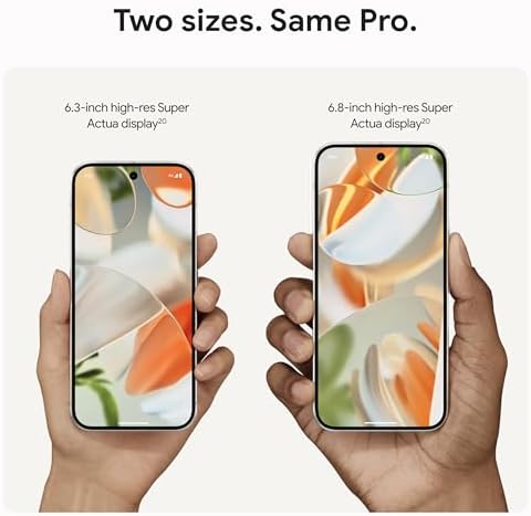 Google Pixel 9 Pro   Unlocked Android Smartphone with Gemini  Triple Rear Camera System  24 Hour Battery  and 6 3 Super Actua Display   Hazel   256 GB  Renewed 