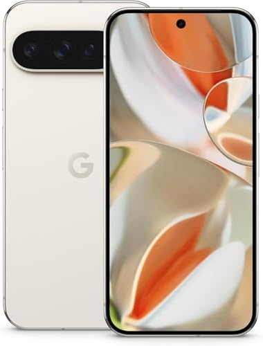 Google Pixel 9 Pro   Unlocked Android Smartphone  Triple Rear Camera System  24 Hour Battery  and 6 3 Super Actua Display   Porcelain   128 GB  Renewed 