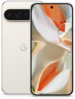 Google Pixel 9 Pro   Unlocked Android Smartphone  Triple Rear Camera System  24 Hour Battery  and 6 3 Super Actua Display   Porcelain   128 GB  Renewed 
