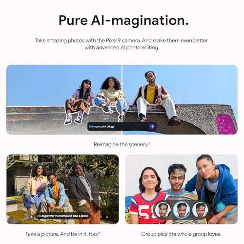 Google Pixel 9   Unlocked Android Smartphone with Gemini  24 Hour Battery  Advanced Camera  and 6 3 Actua Display   Obsidian   128 GB  Renewed