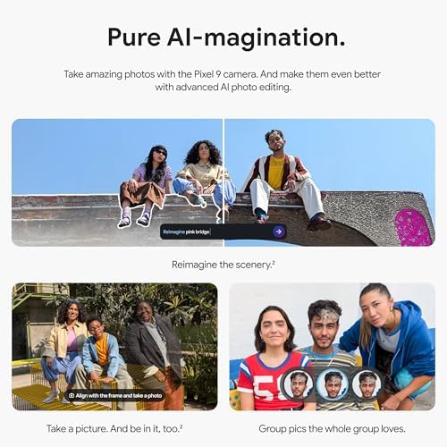 Google Pixel 9   Unlocked Android Smartphone with Gemini  24 Hour Battery  Advanced Camera  and 6 3 Actua Display   Porcelain   128 GB