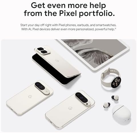 Google Pixel 9 - Smartphone Android desbloqueado con Gemini, batería de 24 horas, cámara avanzada y pantalla Actua de 6.3", obsidiana, 128 GB