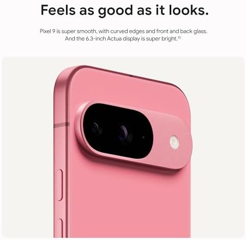 Google Pixel 9 - Smartphone Android desbloqueado con Gemini, batería de 24 horas, cámara avanzada y pantalla Actua de 6.3", obsidiana, 128 GB