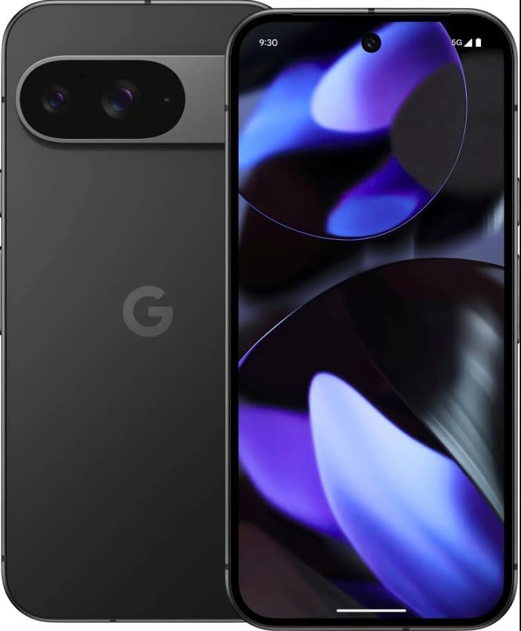 Google Pixel 9   Unlocked Android Smartphone with Gemini  24 Hour Battery  Advanced Camera  and 6 3 Actua Display   Obsidian   128 GB  Renewed 
