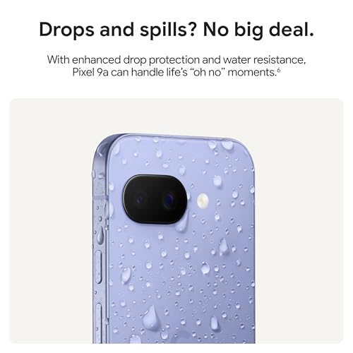 Google Pixel 9a with Gemini Unlocked Android Smartphone with Incredible Camera and AI Photo Editing All Day Battery and Powerful Security Obsidian 128 GB
