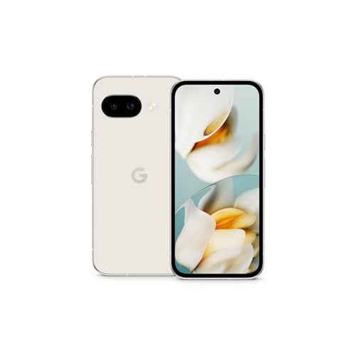 Google Pixel 9a with Gemini   Unlocked Android Smartphone with Incredible Camera and AI Photo Editing  All Day Battery  and Powerful Security   Porcelain   128 GB