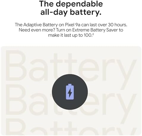 Google Pixel 9a with Gemini   Unlocked Android Smartphone with Incredible Camera and AI Photo Editing  All Day Battery  and Powerful Security   Obsidian   128 GB