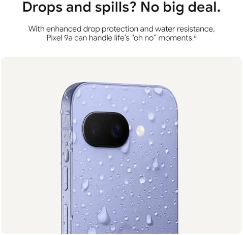 Google Pixel 9a with Gemini   Unlocked Android Smartphone with Incredible Camera and AI Photo Editing  All Day Battery  and Powerful Security   Obsidian   128 GB