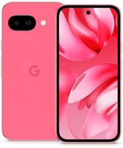 Google Pixel 9a with Gemini   Unlocked Android Smartphone with Incredible Camera and AI Photo Editing  All Day Battery  and Powerful Security   Peony   128 GB