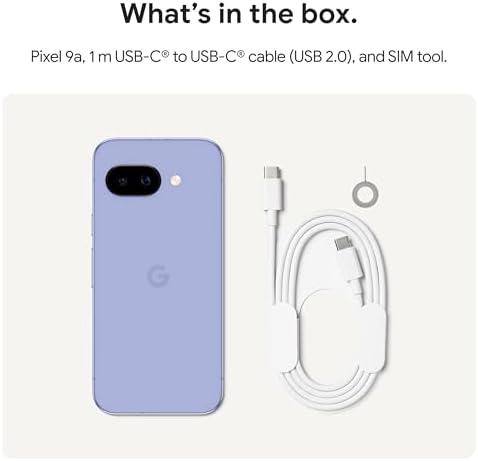 Google Pixel 9a with Gemini   Unlocked Android Smartphone with Incredible Camera and AI Photo Editing  All Day Battery  and Powerful Security   Peony   128 GB