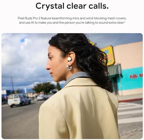 Google Pixel Buds Pro 2   Wireless Bluetooth Earbuds with Pro Level Active Noise Cancellation   Built for Gemini AI Assistant   Moonstone  2025 Model 