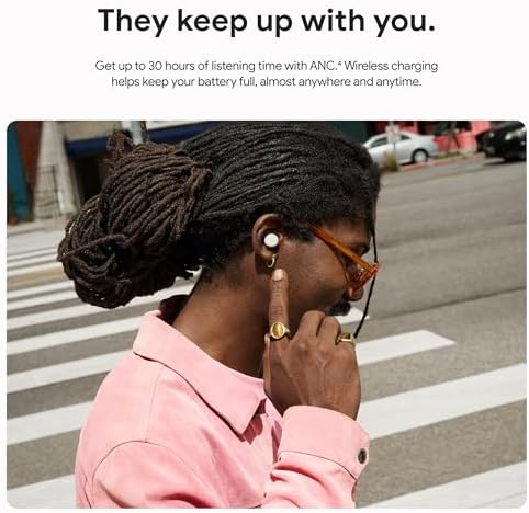 Google Pixel Buds Pro 2   Wireless Bluetooth Earbuds with Pro Level Active Noise Cancellation   Built for Gemini AI Assistant   Moonstone  2025 Model 