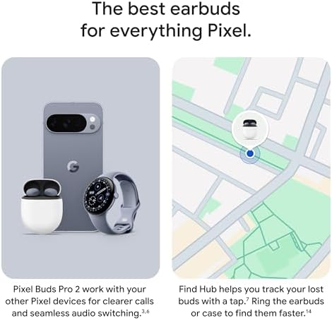 Google Pixel Buds Pro 2   Wireless Bluetooth Earbuds with Pro Level Active Noise Cancellation   Built for Gemini AI Assistant   Moonstone  2025 Model 