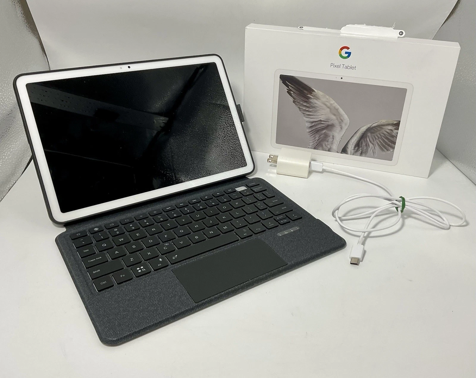 Google Pixel Tablet 128GB Wi Fi 10 9 in Porcelain Good Working Order Model GTU8P