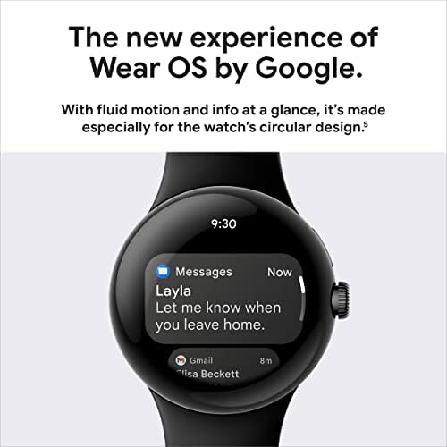 Google Pixel Watch 1st Gen  Previous Model    Android Smartwatch with Fitbit Activity Tracking   Heart Rate Tracking Watch   Matte Black Stainless Steel case with Obsidian Active band   WiFi