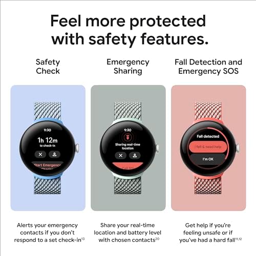 Google Pixel Watch 2  Previous Model  with the Best of Fitbit   Heart Rate Tracking  Stress Management  Safety Features   Android Smartwatch   Matte Black Aluminum Case   Obsidian Active Band   WI FI